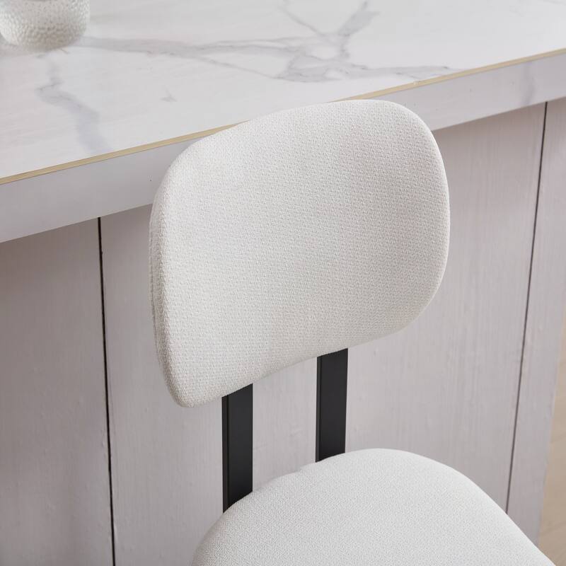 26 inch Modern Upholstered Bar Stools Set of 2