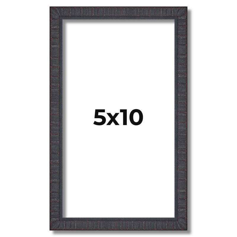 5x10 Frame Brown Solid Wood Picture Frame - Complete Modern Photo