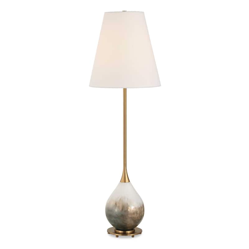 Uttermost Cardoni Smoke Buffet Lamp - 11.00" W x 34.50" H x 11.00" D