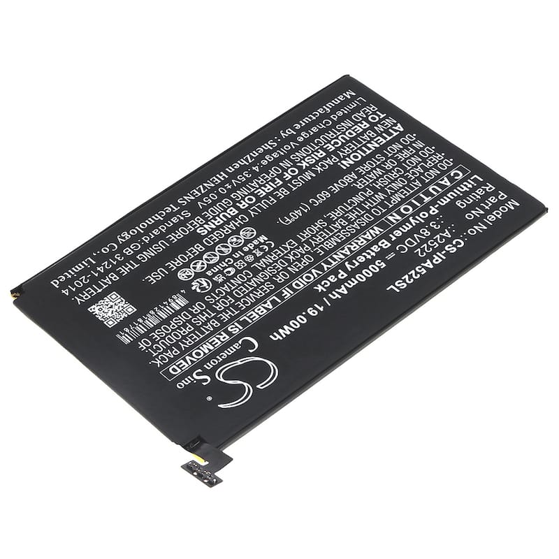 Battery for Apple A2567 A2568 A2569 iPad Mini 6 A2522 Tablet CS-IPA522SL 3.8v - Black