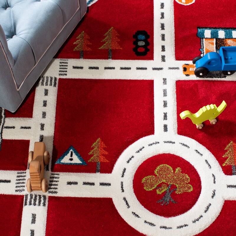 SAFAVIEH Carousel Kids Koika Neighborhood Road Rug