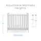 preview thumbnail 11 of 10, Middleton Mini Crib with 2.75-Inch Mattress, Greenguard Gold Certified, Textured Limestone