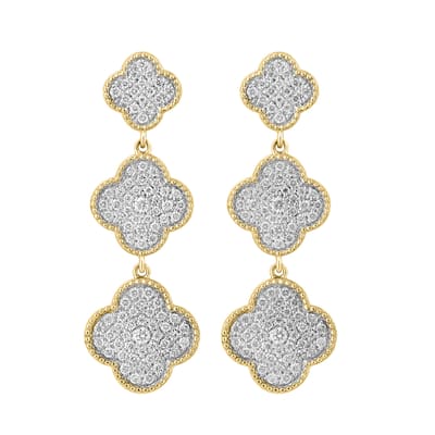 EFFY 14K Yellow Gold Diamond Earrings
