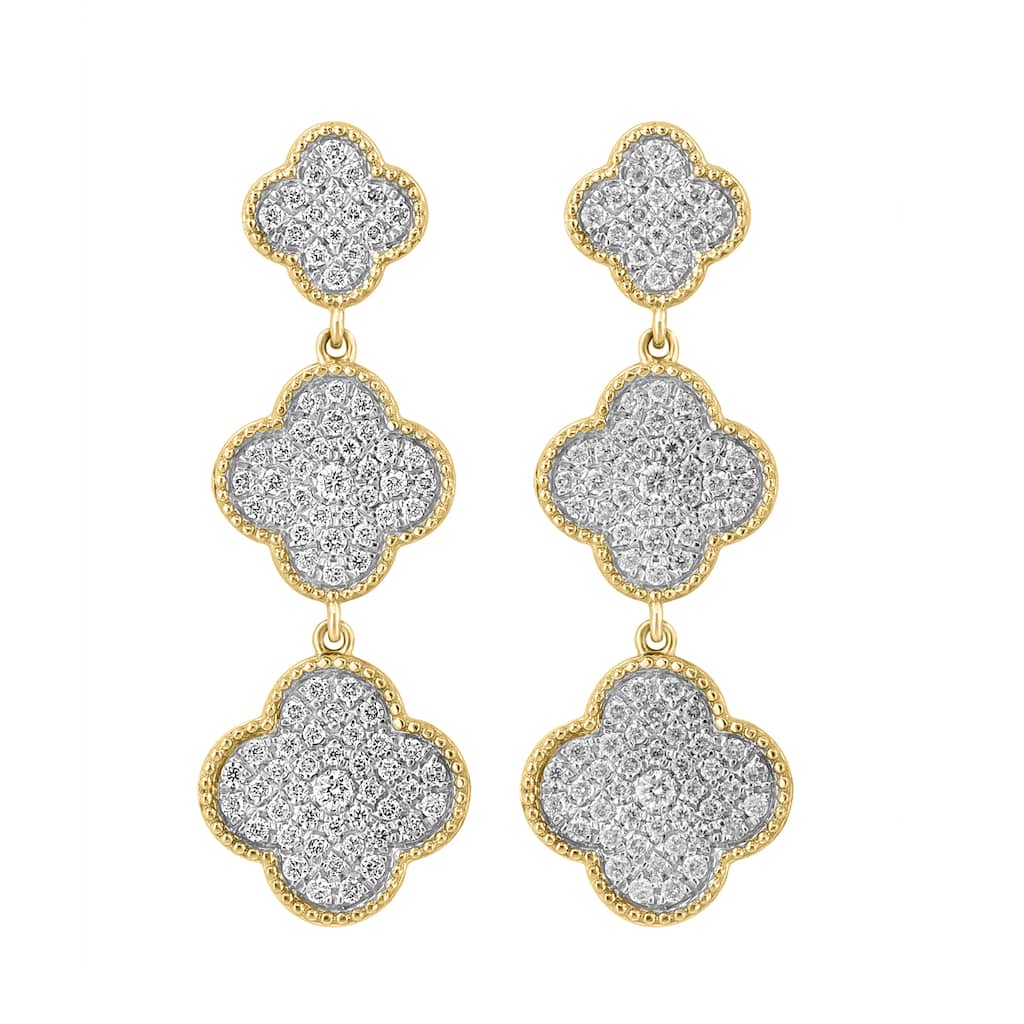 EFFY 14K Yellow Gold Diamond Earrings
