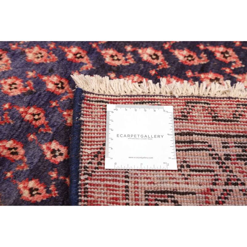 ECARPETGALLERY Hand-knotted Andelz Dark Navy Wool Rug - 4'3 x 6'8