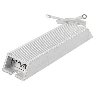 100W 60 ohm Aluminum Housing Wired Braking Resistor Resistance - Silver ...