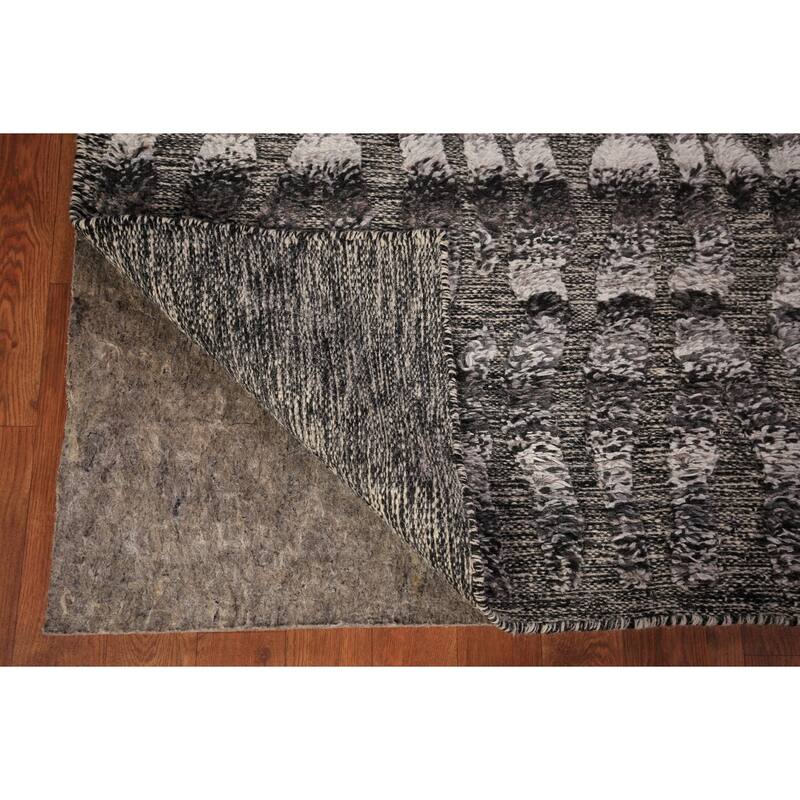 Abstract Moroccan Oriental Area Rug Handmade Wool Carpet - 5'1" x 8'0"
