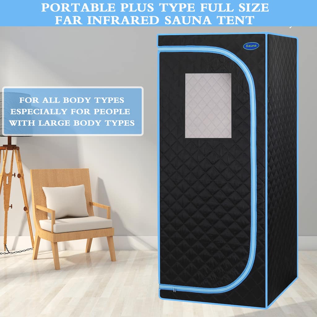Portable Plus Type Full Size Far Infrared Sauna tent. Spa, Detox ,Therapy and Relaxation at Home