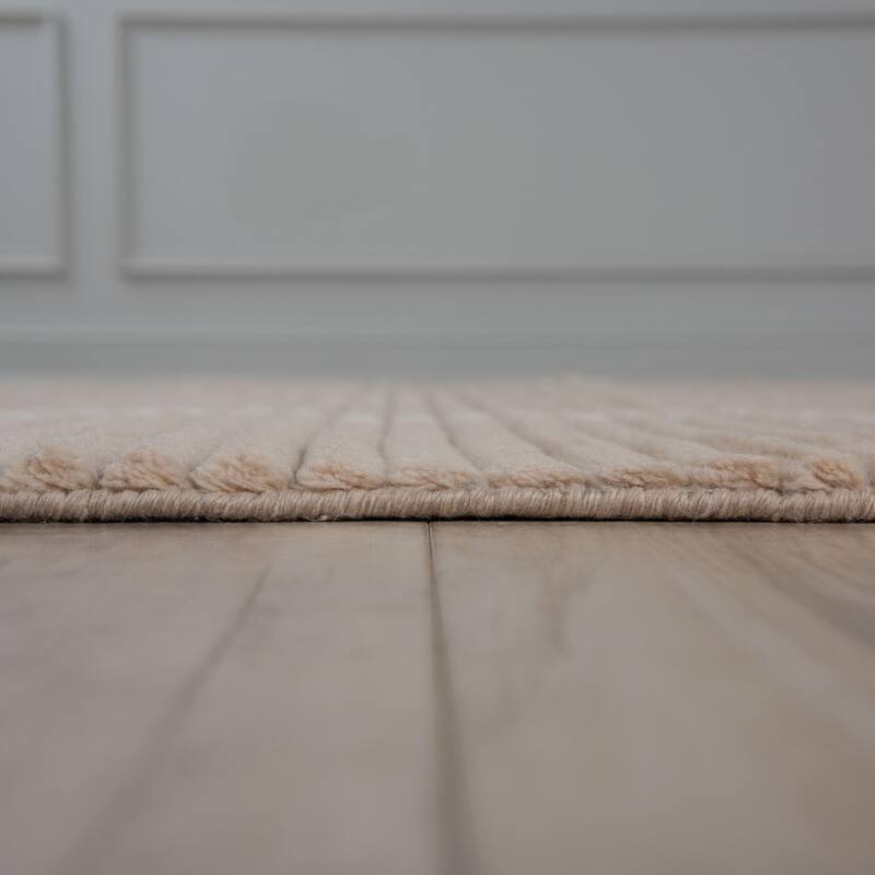 Alora Decor Klaus Stripe Wool Area Rug