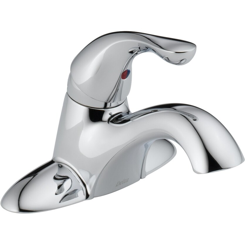 Shop Delta 501lf Wf Classic Centerset Bathroom Faucet Chrome