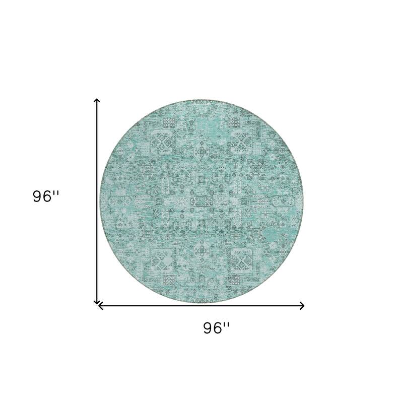 HomeRoots Floral Transitional Rectangle Outdoor Rug