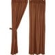 preview thumbnail 3 of 7, Primitive Curtains VHC Check Panel 84x40 Pair Rod Pocket Cotton - Panel 84x40