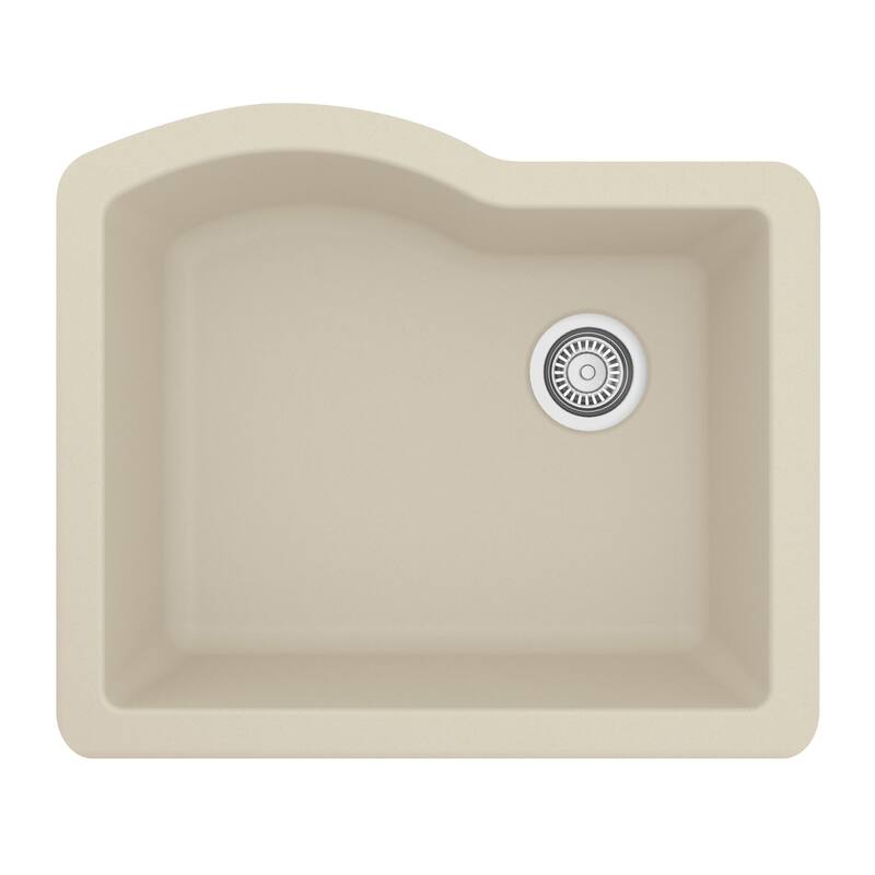 Karran Undermount Quartz 24 in. Single Bowl Kitchen Sink Kit