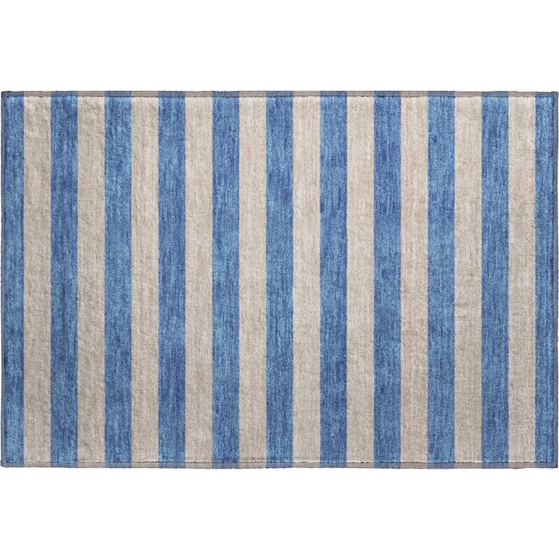 Premium Washable Super Soft Cabana Stripe Mayfield Rug