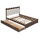 preview thumbnail 7 of 46, Queen Storage Platform Bed with Twin-XL Trundle & USB Ports