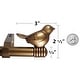 preview thumbnail 24 of 56, Cute Bird Finial Adjustable Decorative Designer Curtain Rod