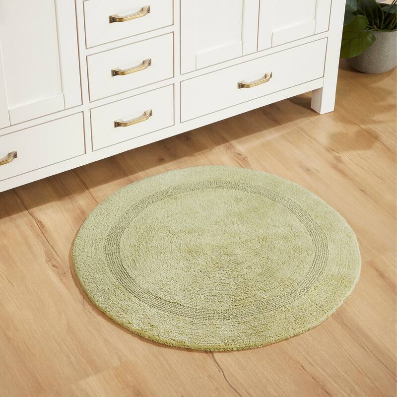 Better Trends Bath Rugs 100% Cotton Reversible Highly Water Absorbent Bathroom Rug for Shower, Sink, Bath Mats - Lux Collection