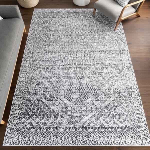 slide 2 of 15, Nuloom Reya Transitional SplashGuard Machine Washable Area Rug