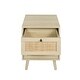 preview thumbnail 24 of 28, Rattan Nightstand Bedside Table with Rattan Drawers