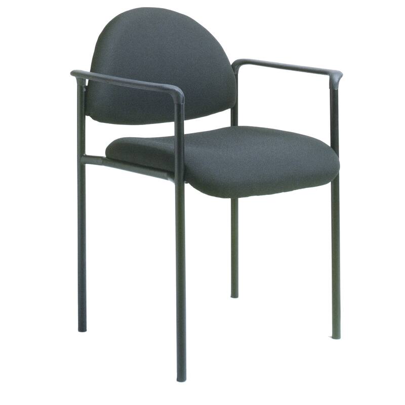Wade Diamond Stackable Chair, Molded Cap, Waterfall Seat, Black Crepe