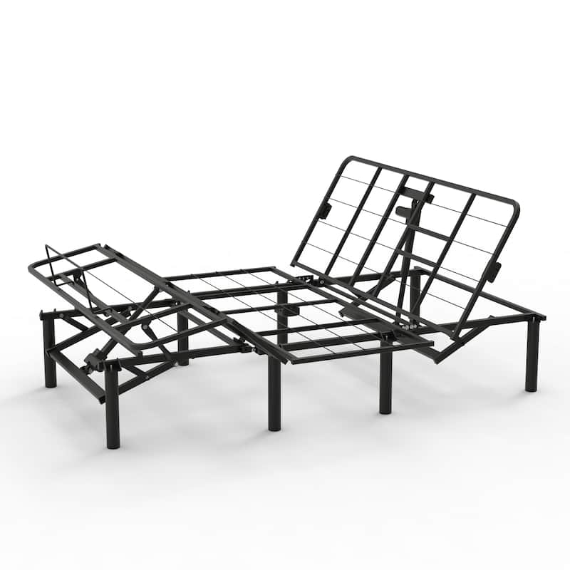 Queen Size Adjustable Bed Base with Zero Gravity, Dual USB Ports, Remote Control, and Memory Function