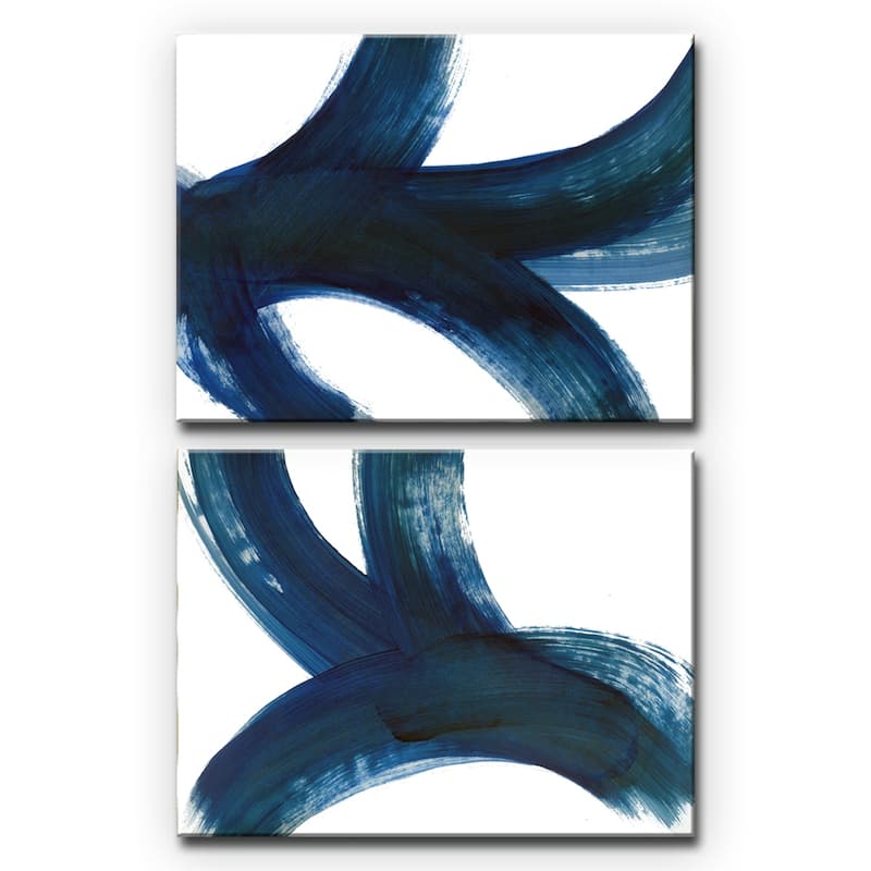 'On the Move I/II' Abstract 2-Pc Canvas Art Set by Karen Moehr