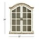 preview thumbnail 6 of 15, White Fir Vintage Wall Decor 28 x 22 x 8