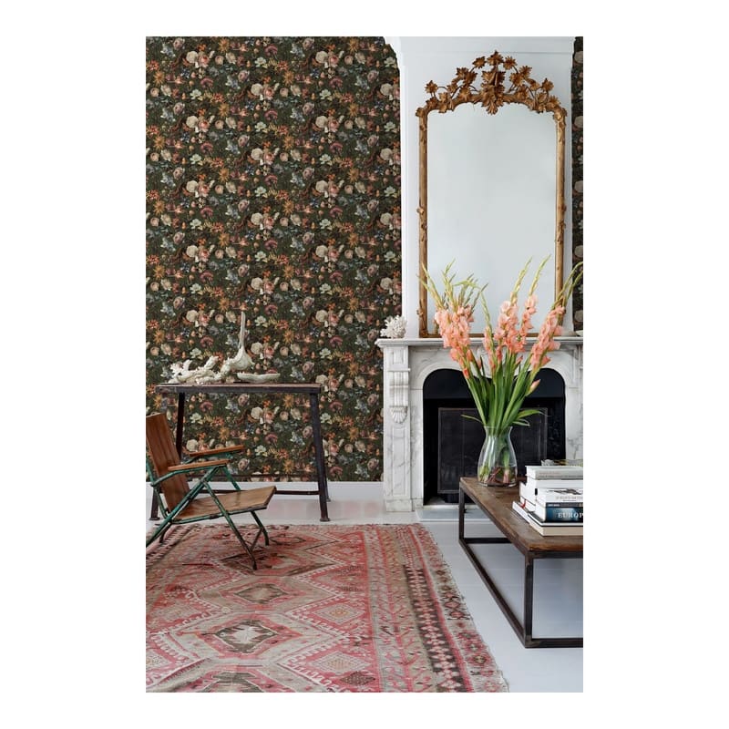 ESTA Home ESTA Home Zarinda Olive Flowers Wallpaper - 20.9 x 396 x 0.025
