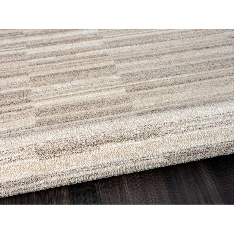 Terra by Obeetee Chelsea Stripes Neutral Rug