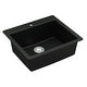 preview thumbnail 31 of 58, Karran Top Mount 25 in. Single Bowl Quartz Kitchen Sink Kit