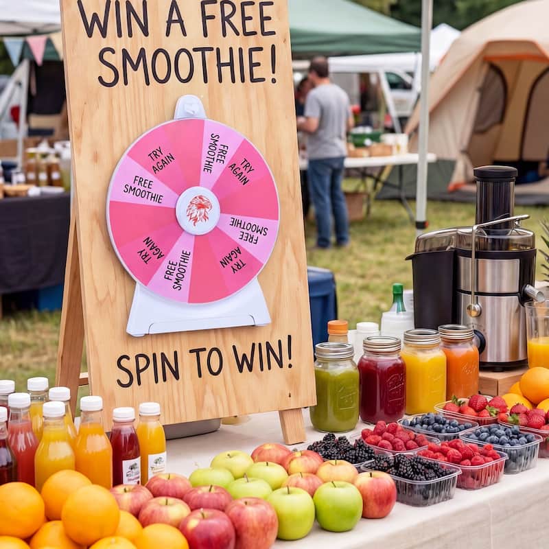 Gymax Spinning Prize Wheel 14 Slots Spin Wheel w/Blackboard Marker