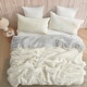 preview thumbnail 2 of 5, Chunky Sweater - Coma Inducer® Oversized Comforter Set - Whiteout Blizzard Gray