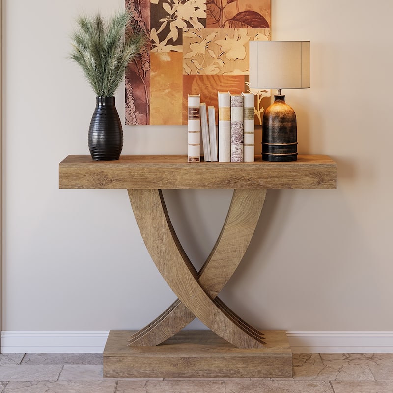 43.3-inch Small Narrow Console Table for Entryway Living Room