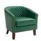preview thumbnail 35 of 90, Axia Barrel PU Leather Accent Chair with Nailhead Trim