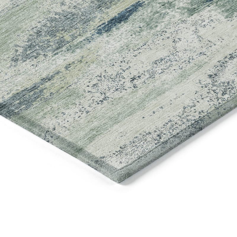 HomeRoots Abstract Transitional Rectangle Outdoor Rug