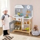 preview thumbnail 3 of 9, Costway Wooden Kid's Play Kitchen Set Pretend Chef Cooking Toy with - See Details