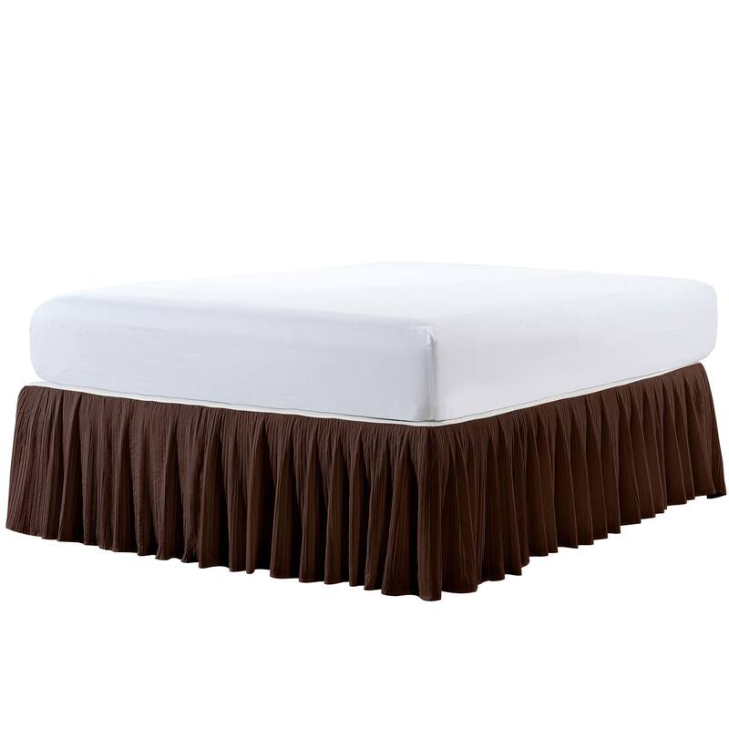 Serenta Pleated Bedskirt 18" Drop - 32 Color Options