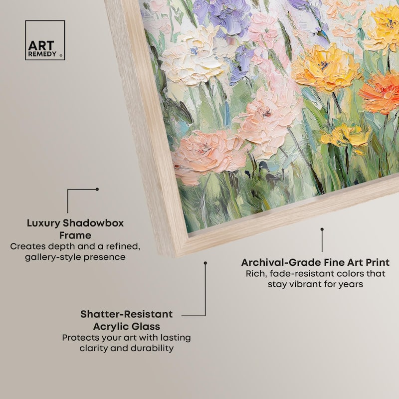 Summer Abundance I Shadowbox by Art Remedy