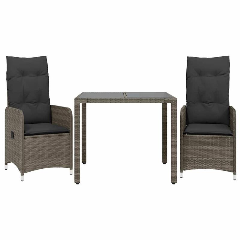 vidaXL Bistro Set Grey - 21.5 x 23.0 x 36.2