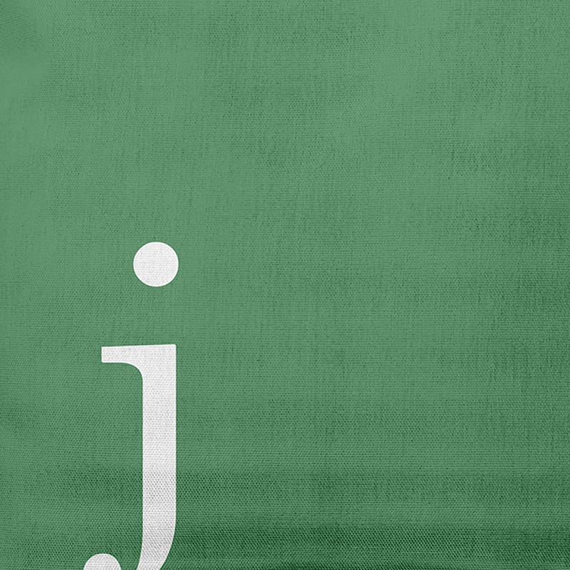 Modern Monogram Indoor/Outdoor Throw Pillow-J