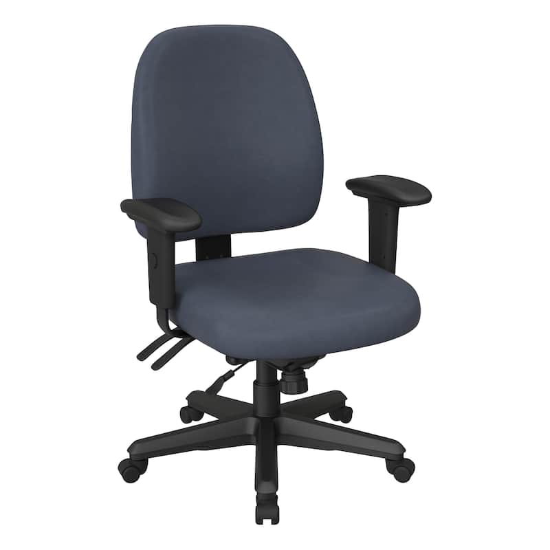 Ergonomic Height-adjustable Office Task Chair - dillon blue