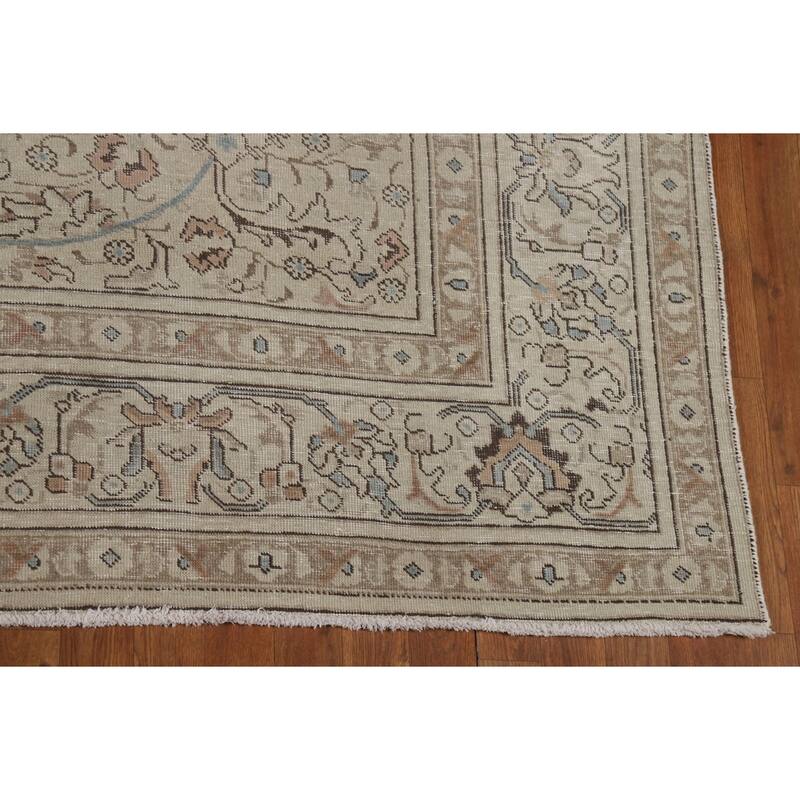 Floral Tabriz Persian Area Rug Traditional Handmade Wool Carpet - 8'0"x 10'7"