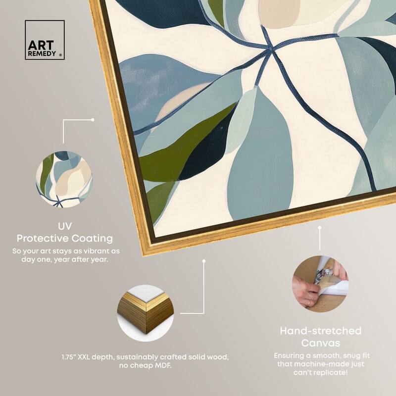 Woven Botanicals II Canvas by Art Remedy