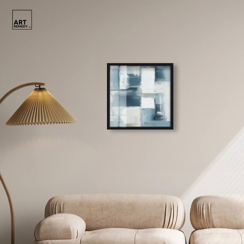 Deconstructed Blue I Shadowbox by Art Remedy