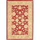 preview thumbnail 83 of 170, SAFAVIEH Anatolia Angeline Traditional Oriental Hand-spun Wool Rug 4' x 6' - Red/Moss - Rectangle