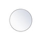 preview thumbnail 79 of 186, Carson Carrington Labbemala Metal Frame Round Mirror