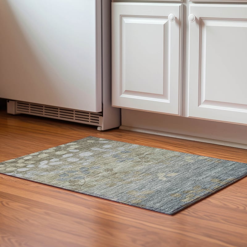 Premium Washable Super Soft Mayfield Rug - Khaki - 1'8" x 2'6"