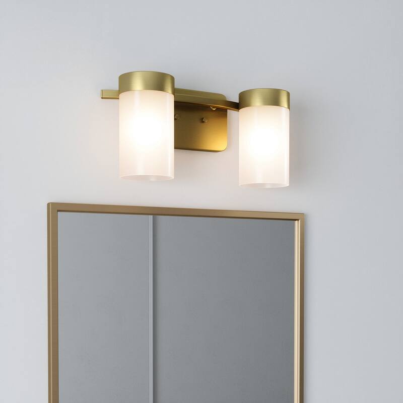 Brio Lighting Revis 2 - Light Dimmable Bathroom Vanity Light - Gold