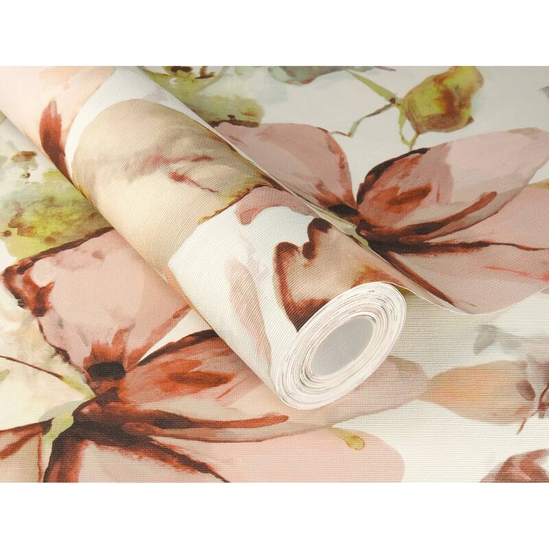 A-Street Prints Liliana Pink Floral Wallpaper