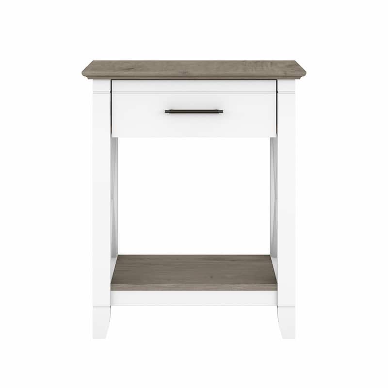 Key West Coastal Box Drawer Nightstand by Bush Furniture